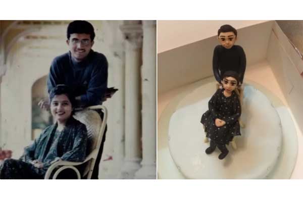 মেয়ের কাছ থেকে ‘বিশেষ উপহার’ পেলেন সৌরভ-ডোনা