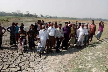 গলাচিপায় পানি সংকটে কৃষি চাষাবাদ ব্যাহত, দিশেহারা কৃষকরা
