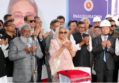 বঙ্গবন্ধু টানেল ও এলিভেটেড এক্সপ্রেসওয়ের নির্মাণকাজ উদ্বোধন করলেন প্রধানমন্ত্রী