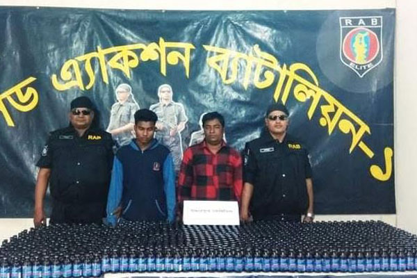 রূপগঞ্জে আলুর ট্রাক থেকে ফেন্সিডিল উদ্ধার

