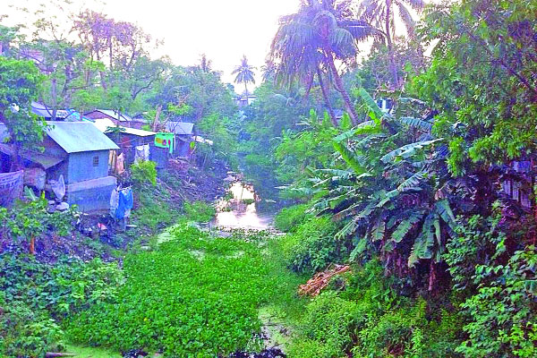 দখলে দূষণে মারা যাচ্ছে নারদ নদ