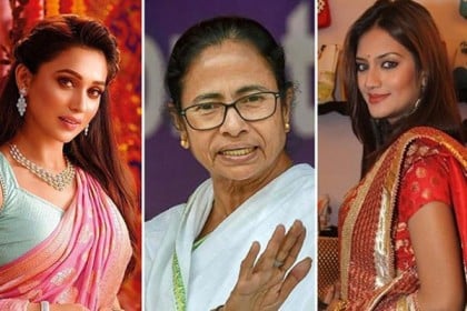 মমতার হাত ধরে রাজনীতিতে অভিনেত্রী মিমি ও নুসরাত