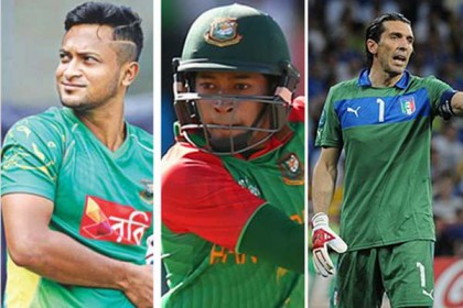 জনপ্রিয়তায় বিশ্বসেরা গোলরক্ষক বুফনকে হারালেন সাকিব-মুশফিক!