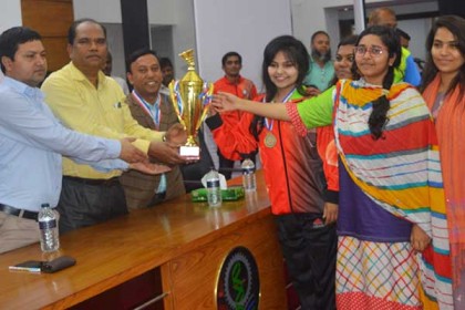 আন্তঃবিশ্ববিদ্যালয় ব্যাডমিন্টন প্রতিযোগিতায় হাবিপ্রবি চ্যাম্পিয়ন