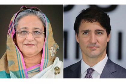 শেখ হাসিনাকে জাস্টিন ট্রুডোর ফোন