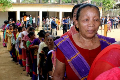 রাঙামাটিতে উৎসবমুখর পরিবেশে ভোটগ্রহণ 