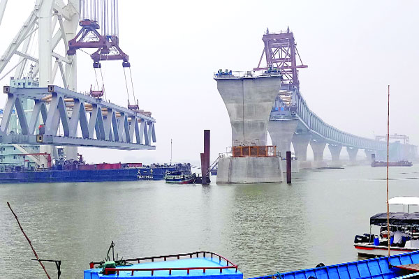 বৃহস্পতিবার বসছে না পদ্মা সেতুর নবম স্প্যান 