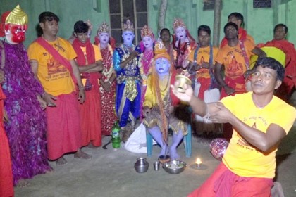 লক্ষ্মীপুরে মহাদেব নৃত্য পরিবেশন