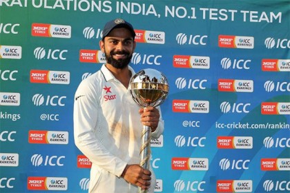 টেস্টে শীর্ষে থাকায় কোটি টাকা পাচ্ছেন কোহলিরা