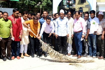 সিলেটে পরিচ্ছন্নতা অভিযানে ছয় শতাধিক শ্রমিক 

