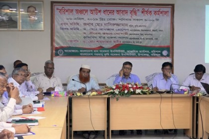 ‘বরিশাল অঞ্চলে আউশ ধানের আবাদ বৃদ্ধি’ শীর্ষক কর্মশালা