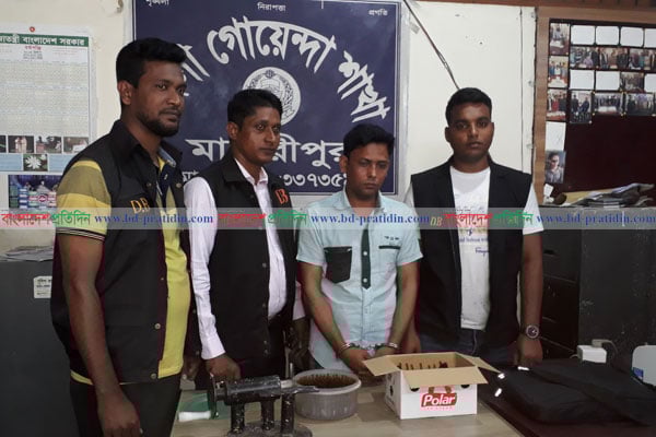 মাদারীপুরে নকল প্যাথডিন তৈরীর কারখানা, আটক ১