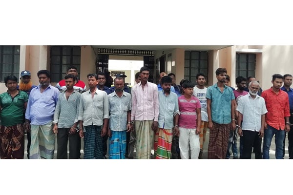 ফরিদপুরে পুলিশের বিশেষ অভিযানে আটক ২৪

