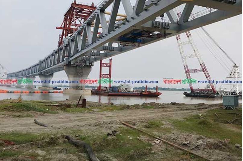 পদ্ম সেতুর দেড় কিলোমিটার দৃশ্যমান