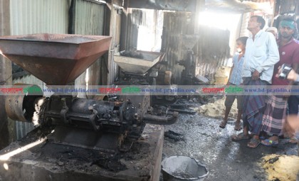 রায়পুরায় ভয়াবহ অগ্নিকাণ্ডে ১১ দোকান পুড়ে ছাই