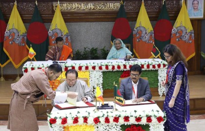 স্বাস্থ্য, কৃষিসহ ৫ বিষয়ে বাংলাদেশ-ভুটানের মধ্যে সমঝোতা স্মারক সই