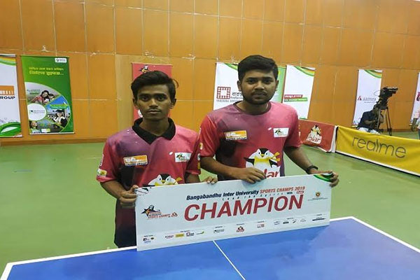 আন্তঃবিশ্ববিদ্যালয় টেবিল টেনিসে চ্যাম্পিয়ন সোনারগাঁও ইউনিভার্সিটি