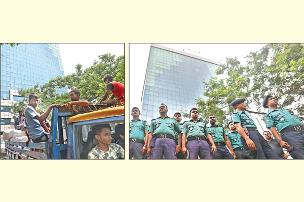 ভাঙা হচ্ছে বিজিএমইএ ভবন