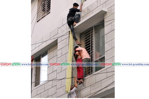 নির্যাতন থেকে বাঁচতে ছয় তলার কার্নিশ বেয়ে নামার চেষ্টা গৃহকর্মীর!