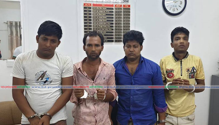 স্বামীকে আটকে রেখে পোশাক শ্রমিককে গণধর্ষণ, গ্রেফতার ৪