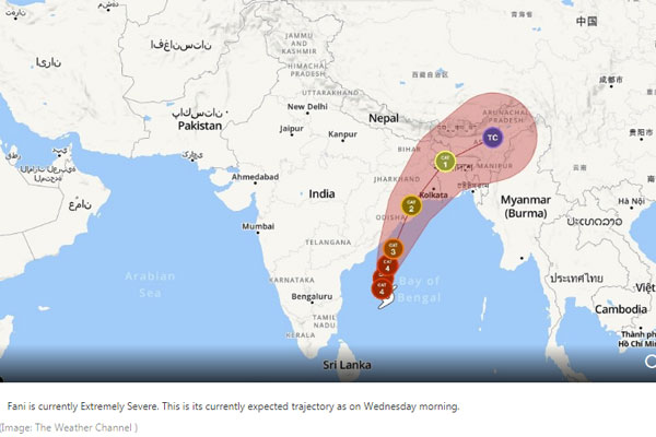 যেভাবে ঘূর্ণিঝড়ের নামকরণ হলো 'ফণী'