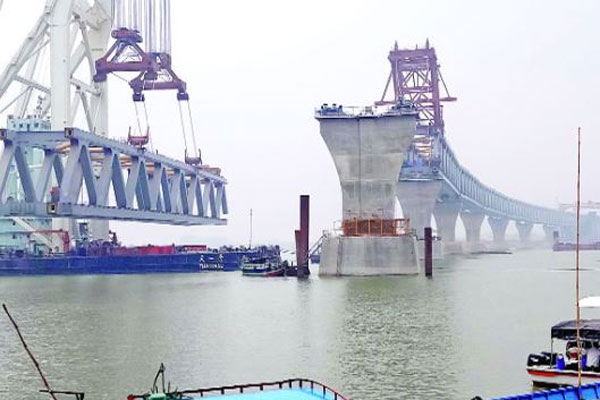 ঘূর্ণিঝড় ‘ফণী’: পদ্মা সেতুর স্প্যান বসানো বাতিল

