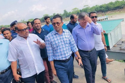 সুনামগঞ্জে ভাঙন রোধে কাজ শুরুর নির্দেশ পানিসম্পদ উপমন্ত্রীর