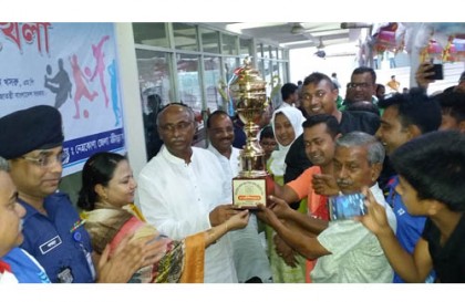 নেত্রকোনায় জেলা প্রশাসক গোল্ডকাপ ফুটবল টুর্নামেন্ট সদর উপজেলা চ্যাম্পিয়ন