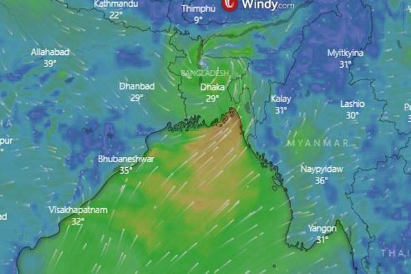 দুর্বল ‘ফণী’ বাহাদুরাবাদ হয়ে সীমান্তের পথে