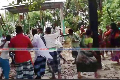 চরভদ্রাসনে মন্দিরের জায়গা নিয়ে সংঘর্ষ, আহত ১১