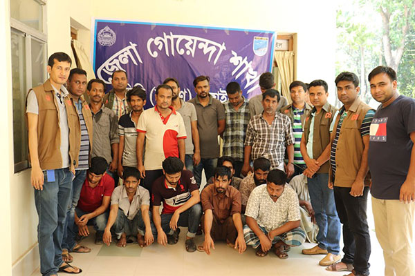 টাঙ্গাইলে ১৬ জুয়াড়ি গ্রেফতার