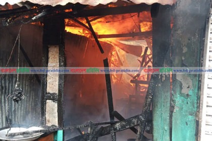 রায়পুরে ১৬ দোকান আগুনে পুড়ে ছাই, আহত ৩