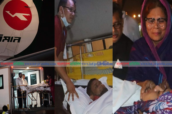 আহতদের নিয়ে দেশে ফিরলো বিমানের বিশেষ ফ্লাইট