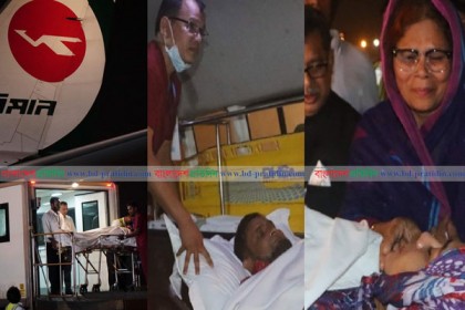 আহতদের নিয়ে দেশে ফিরলো বিমানের বিশেষ ফ্লাইট