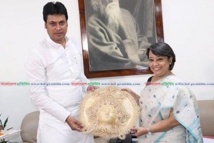 ত্রিপুরার মুখ্যমন্ত্রীর সাথে সাক্ষাৎ ঢাকাস্থ ভারতীয় হাইকমিশনারের