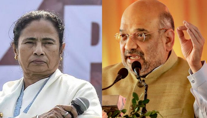 অমিত শাহের রোড শোতে হামলা, মমতাকে দুষছে বিজেপি