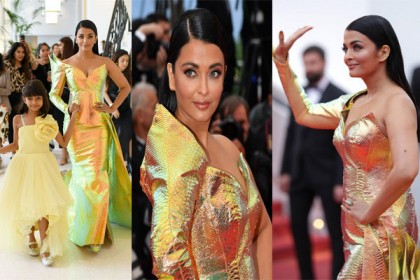 কানে মৎস্যকুমারীর বেশে ঐশ্বরিয়া