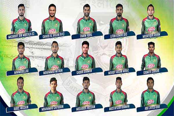 বিশ্বকাপে টাইগারদের আগের ১৫ সদস্যই চূড়ান্ত
