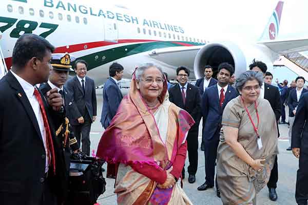 জাপান পৌঁছেছেন প্রধানমন্ত্রী