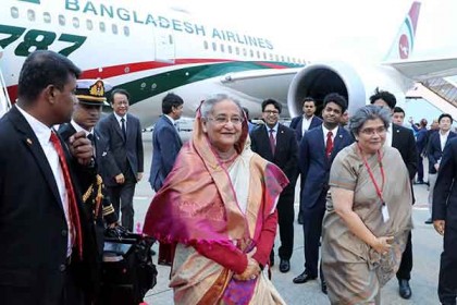 জাপান পৌঁছেছেন প্রধানমন্ত্রী