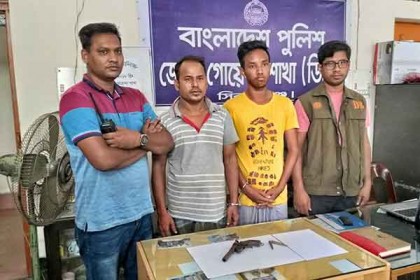সিরাজগঞ্জে অস্ত্রসহ ২ সন্ত্রাসী গ্রেফতার