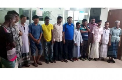 সিলেটে মধ্যরাতে ১৫ জুয়াড়ি আটক