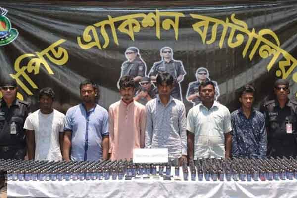 টঙ্গীতে ৬ মাদক কারবারি র‌্যাবের হাতে আটক