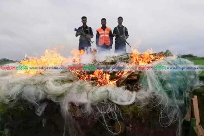 রায়পুরে ৭০ হাজার মিটার কারেন্ট জাল জব্দ