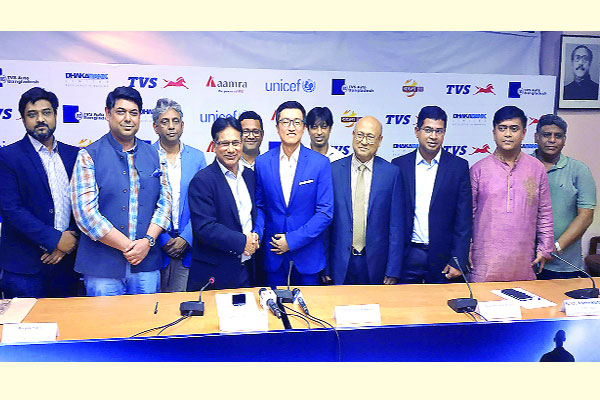 বাংলাদেশ জাতীয় ফুটবল দলের স্পন্সর  চুক্তিবদ্ধ হয়েছে টিভিএস