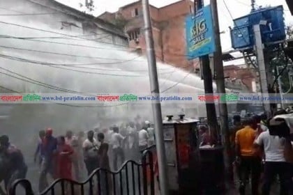 কলকাতায় পুলিশ-বিজেপি সংঘর্ষে সেন্ট্রাল এভিনিউ রণক্ষেত্র