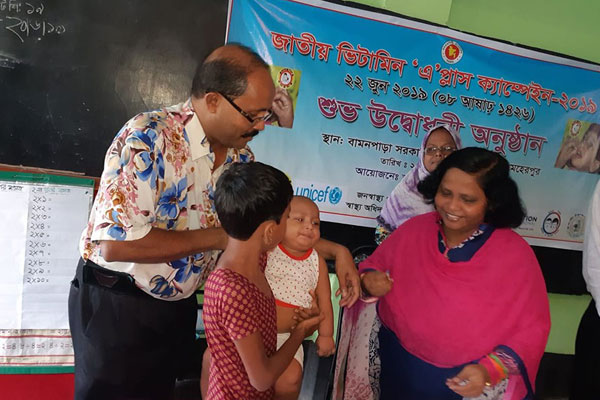 মেহেরপুরে ভিটামিন ‌‘এ প্লাস’ ক্যাম্পেইন