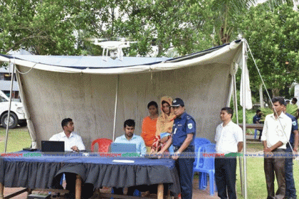 কনস্টেবল নিয়োগে বায়োমেট্রিক পদ্ধতি ব্যবহার করছে নাটোর পুলিশ