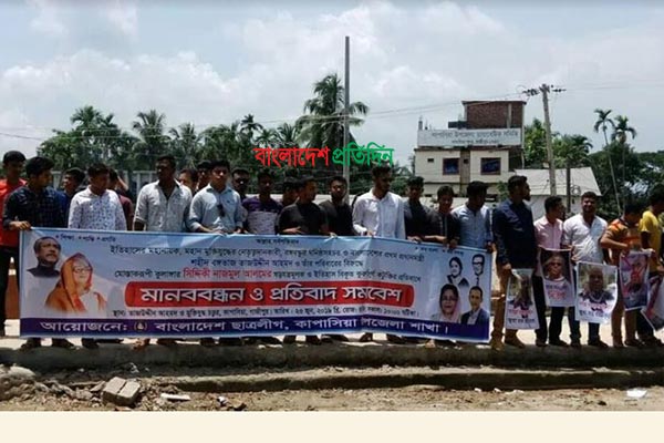সোহেল তাজকে নিয়ে মন্তব্যের প্রতিবাদে বিক্ষোভ, নাজমুলের কুশপুত্তলিকা দাহ