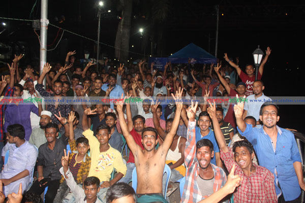 টাইগারদের বিজয়ে সিলেটে উল্লাস 